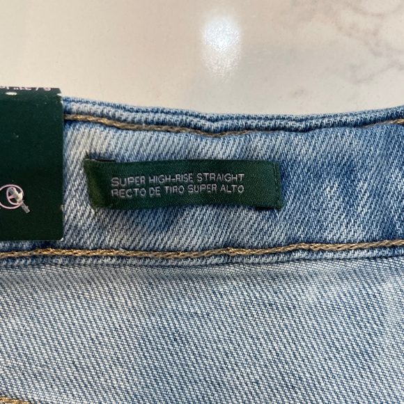 NWT Wild Fable super high-rise straight jeans Size 6 - Picture 6 of 13